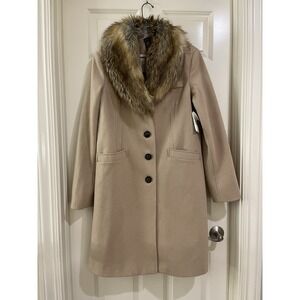 moda international women wool blend overcoat size XL new without tag